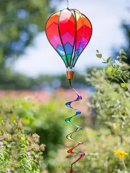 Karšto Oro Balionas Vėjo Suktukai | China Sukasi Balionas Sodo vėjo malūnas | Rainbow Balionas Pinwheel f